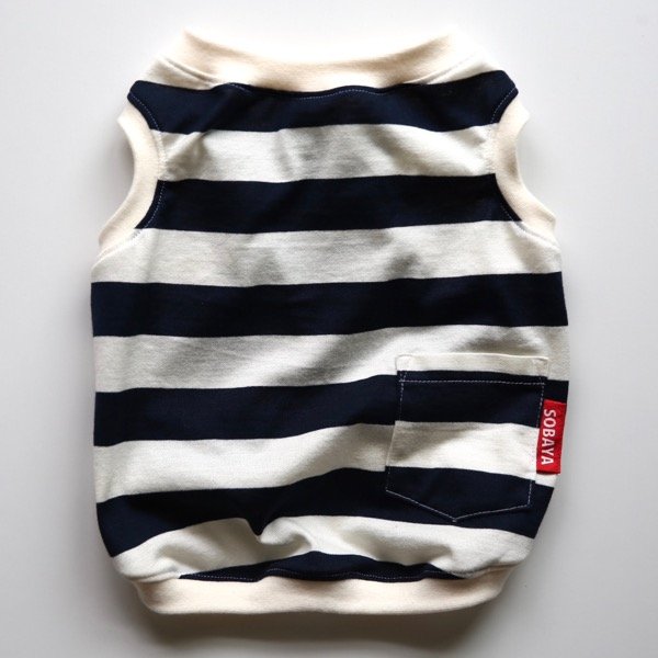 画像1: サマー太ボーダー（紺） (1)